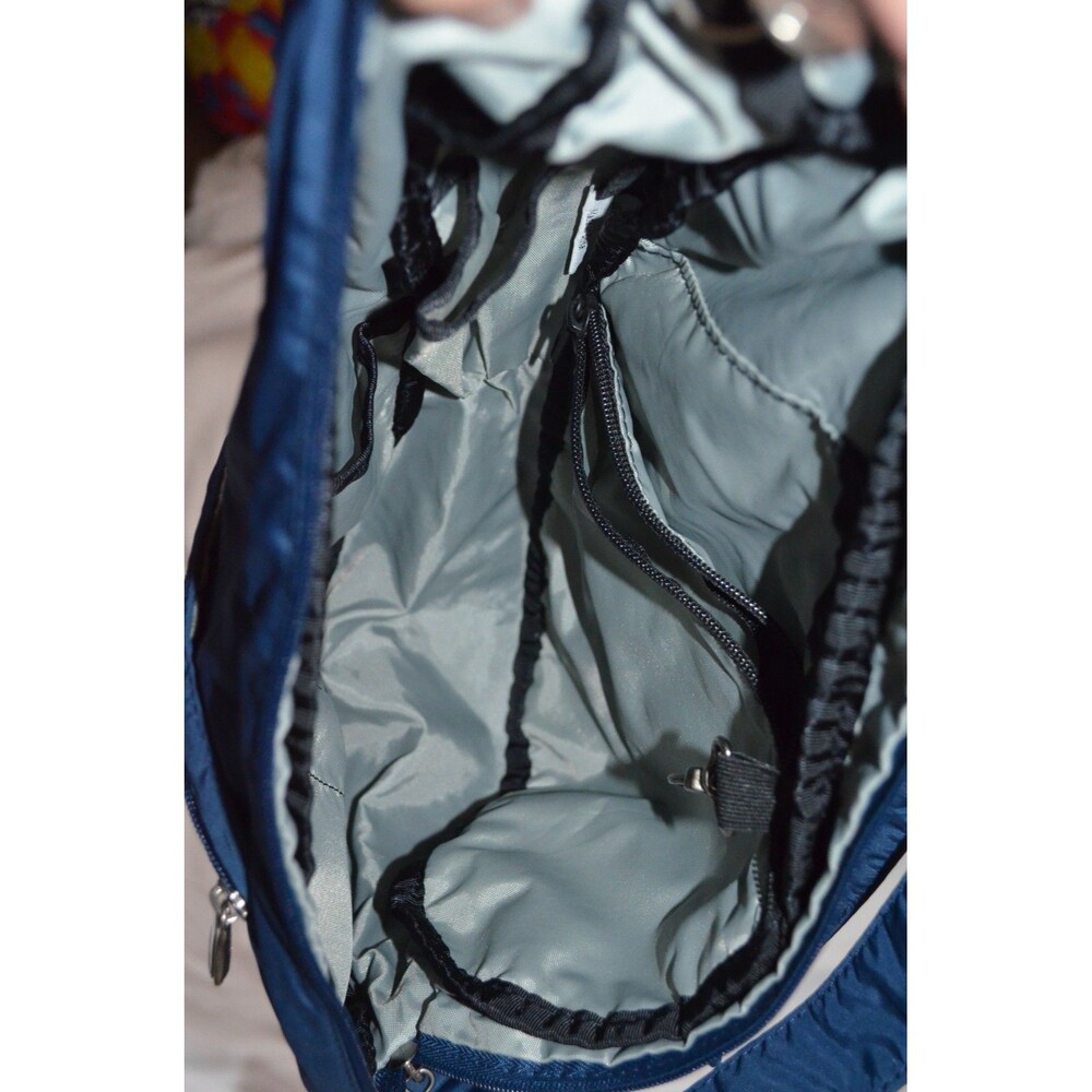 Ameribag 17" Healthy Back Blue Sling Bag Teardrop Shape Adjustable Strap - Picture 8 of 16
